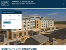 Tablet Screenshot of fourpointsmidland.com